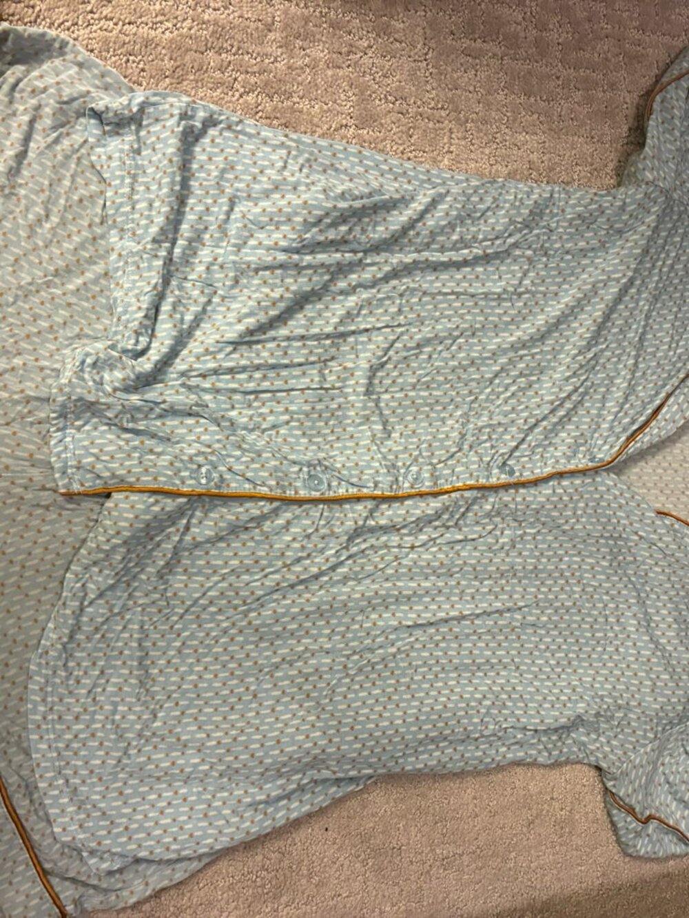 Nordstrom Moonlight Pajama Set Blue Print Size Small
